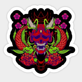 Oni Skull 1.4 Sticker